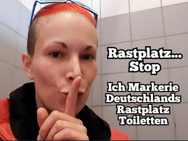 Ich Markerie Deutschlands Rastplatz Toiletten