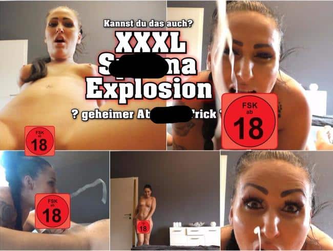 XXXL Sperma Explosion - geheimer Trick?