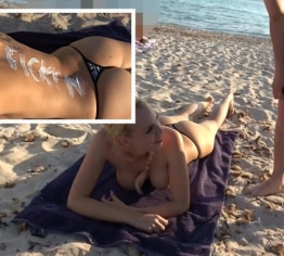 REINGELEGT. Dreist am öffentlichen Strand durchgenagelt!