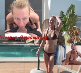 Ganz privater Amateursex – geil am Pool gefickt!!!